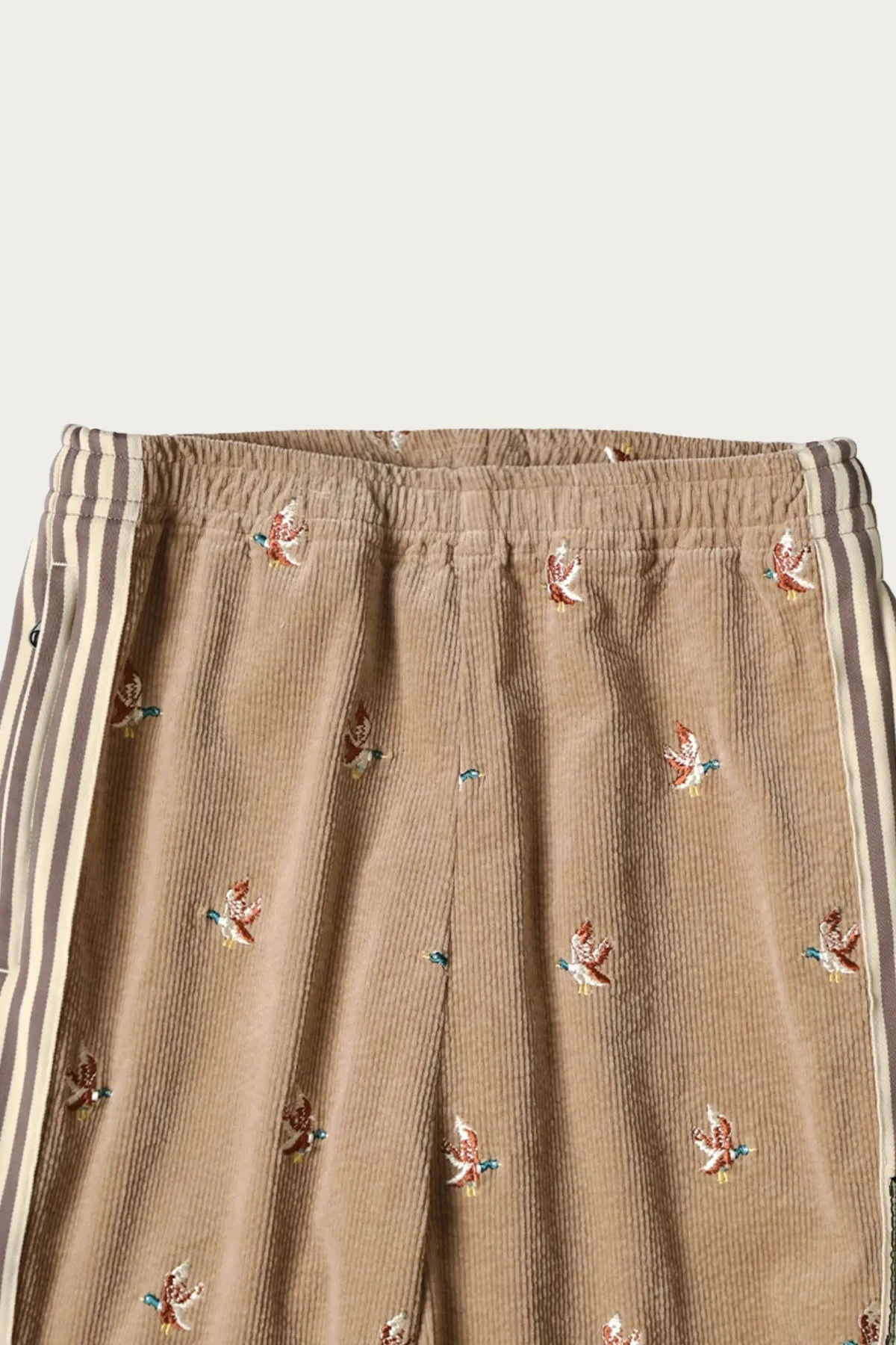 11W Stretch Corduroy DUCK Embroidery Track Pants (Banner Stripe) - GLB sold by Canoe Club product image thumbnail 2