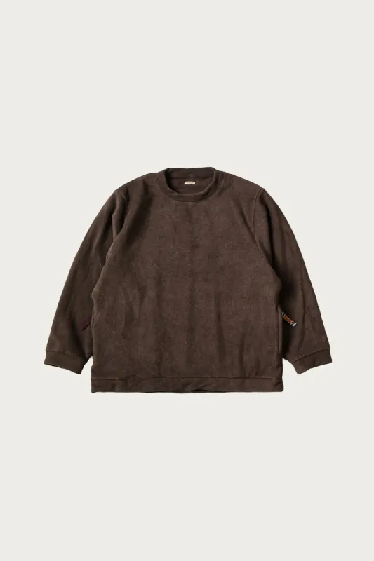 Reverse Fleece BIG SWT - Brown made by Kapital