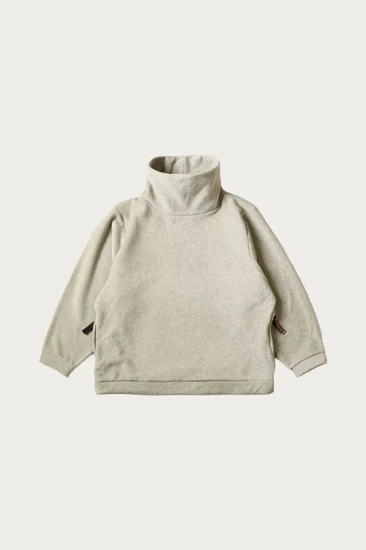 Reverse Fleece BIG High Neck SWT - Natural made by Kapital