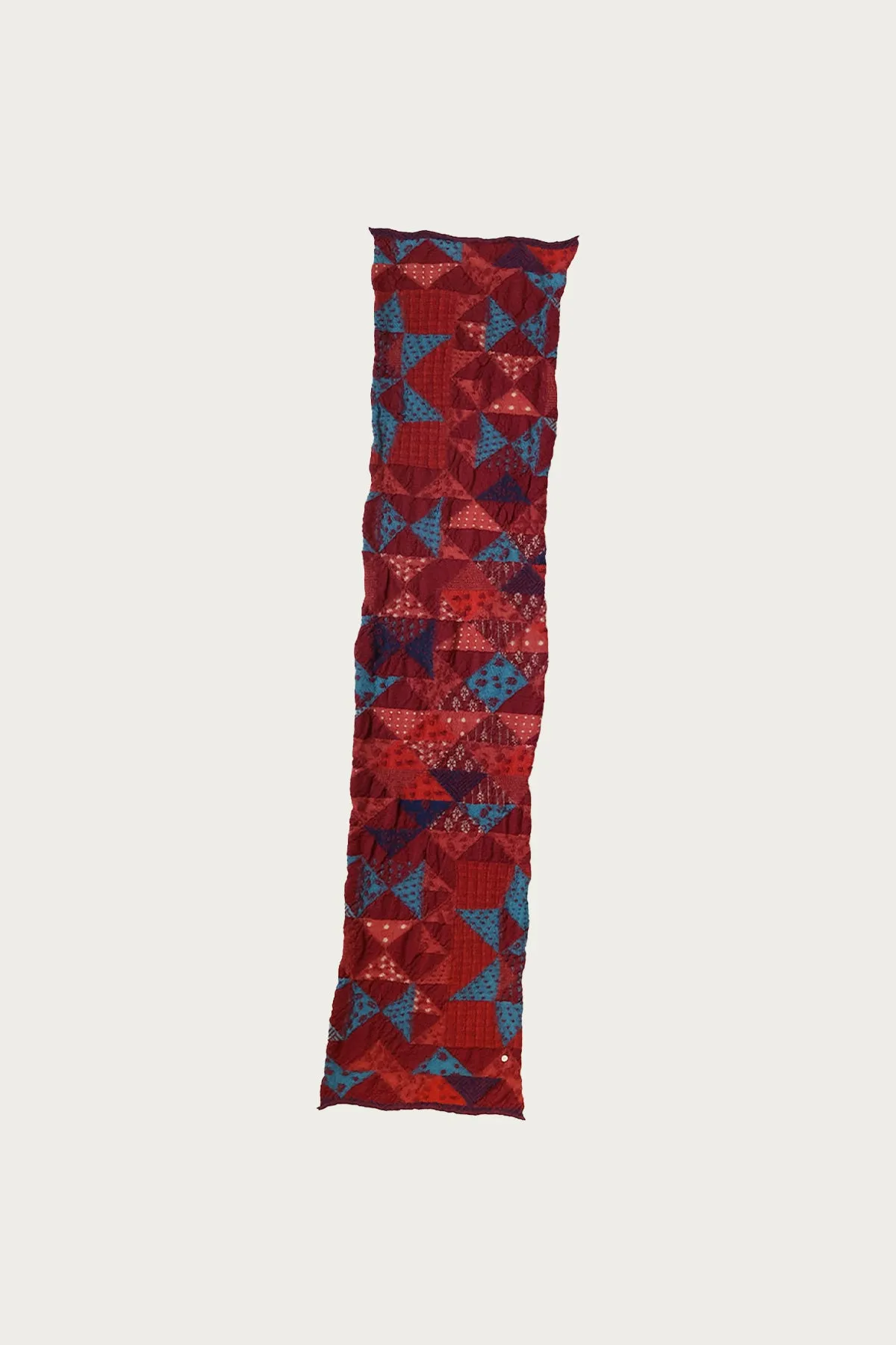 Fulling Wool HAPPY Scarf INDIGO RAG - Red sold by Canoe Club