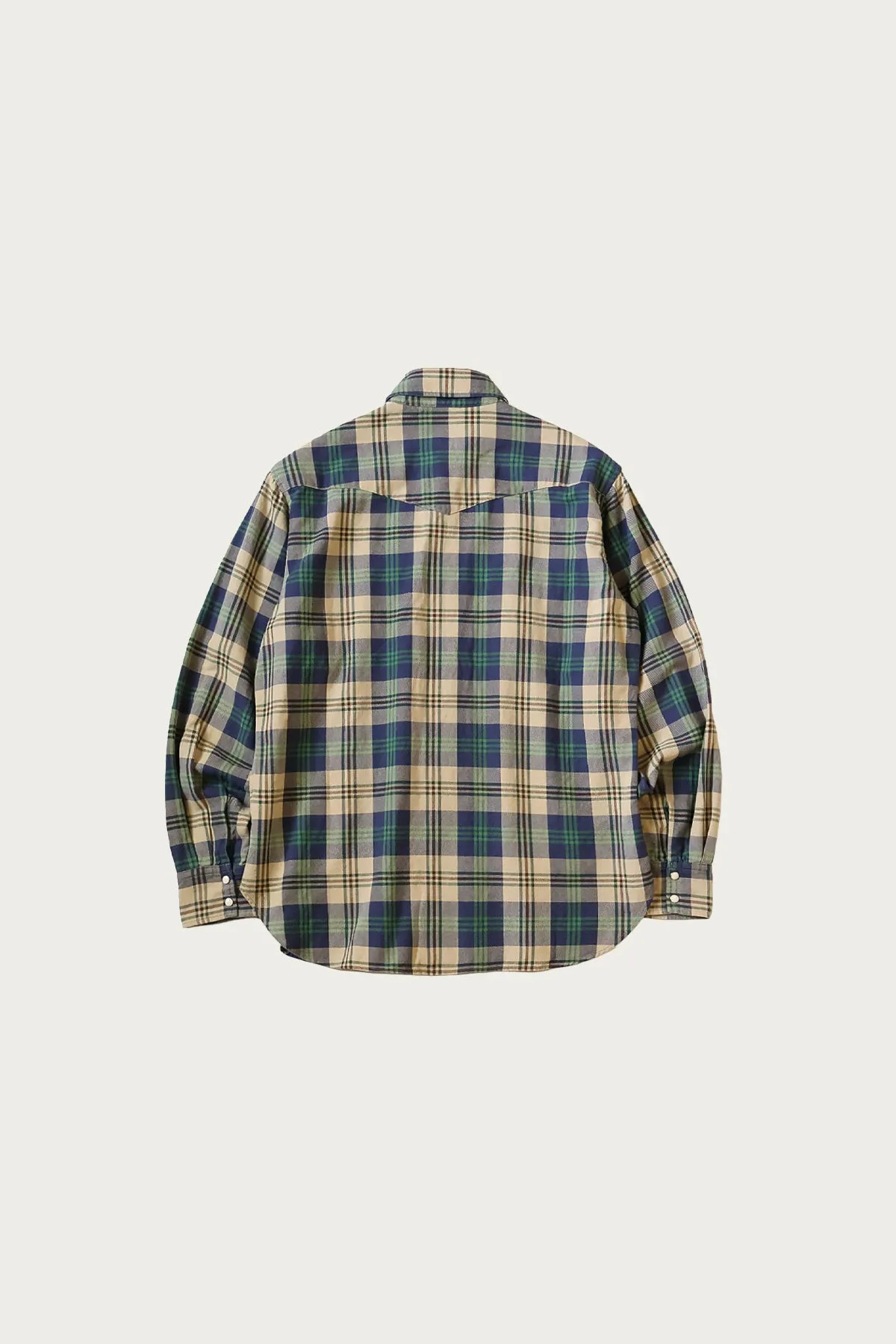Columbia-Check HUSKY Western Shirt - Green sold by Canoe Club product image thumbnail 2