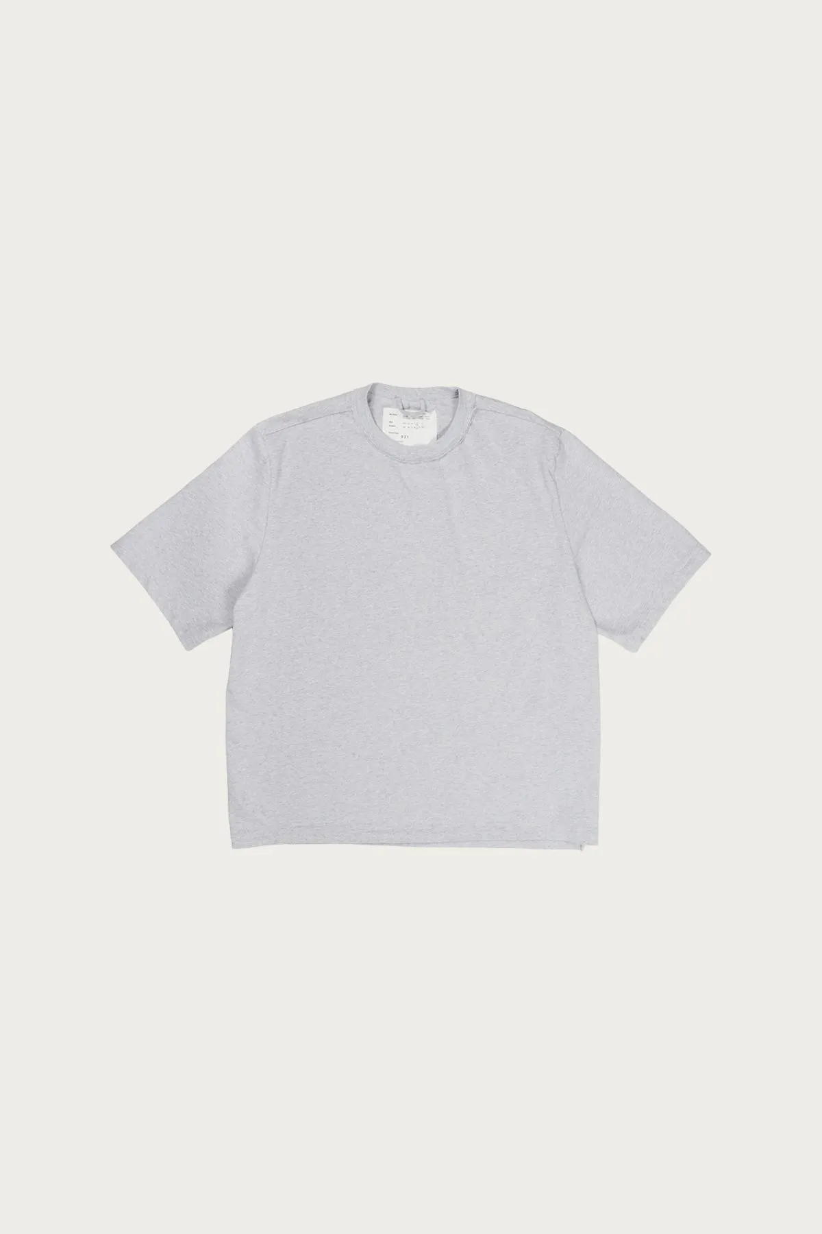 Big Tee - Grey Melange Heavy Jersey sold by Canoe Club