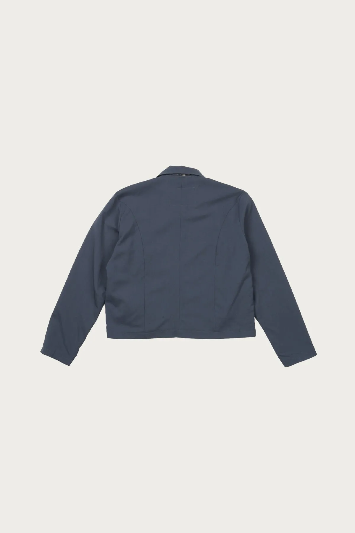 Fitted Zip Jacket - Petrol Light Wool sold by Canoe Club product image thumbnail 2