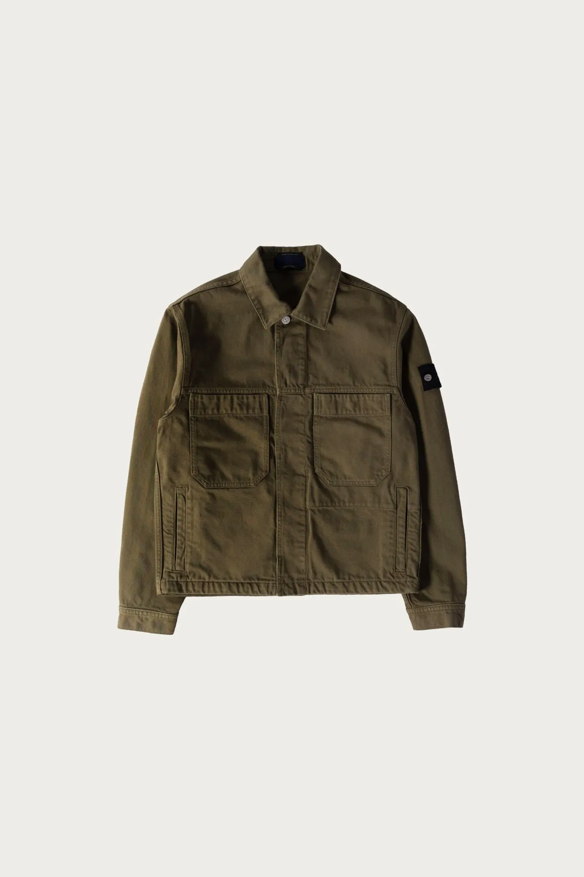 Bull Denim Jacket - Olive sold by Canoe Club