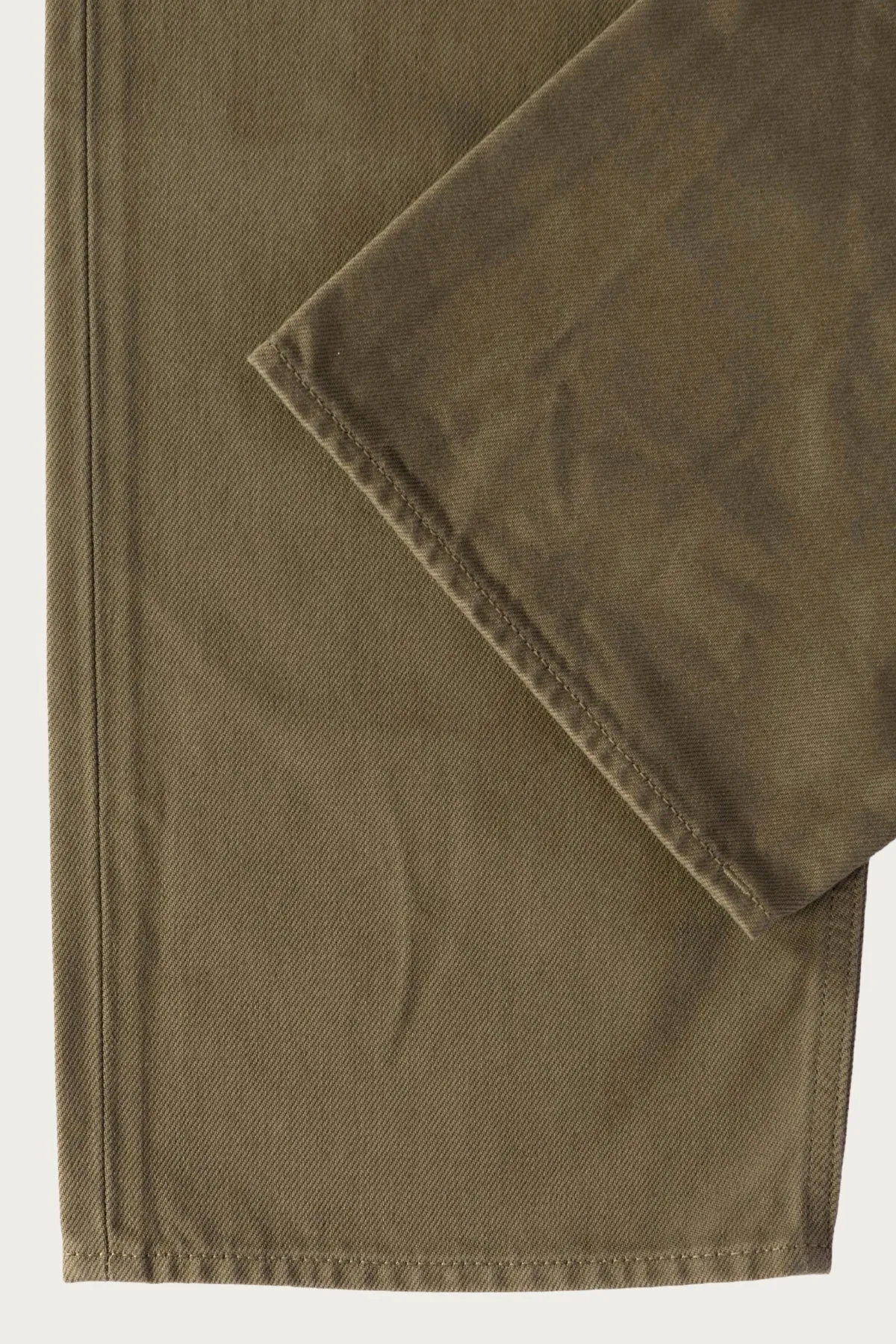Loose Bull Denim Pants - Olive sold by Canoe Club product image thumbnail 4