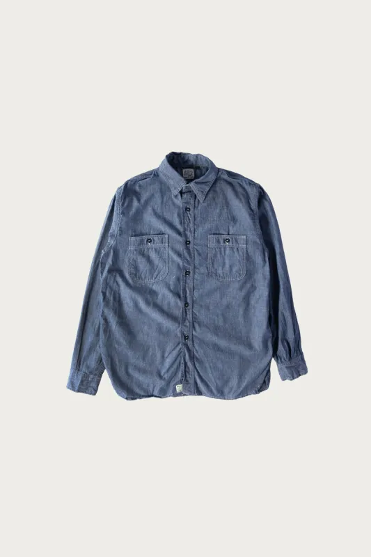 Relax Fit Chambray Work Shirt - Chambray sold by Canoe Club