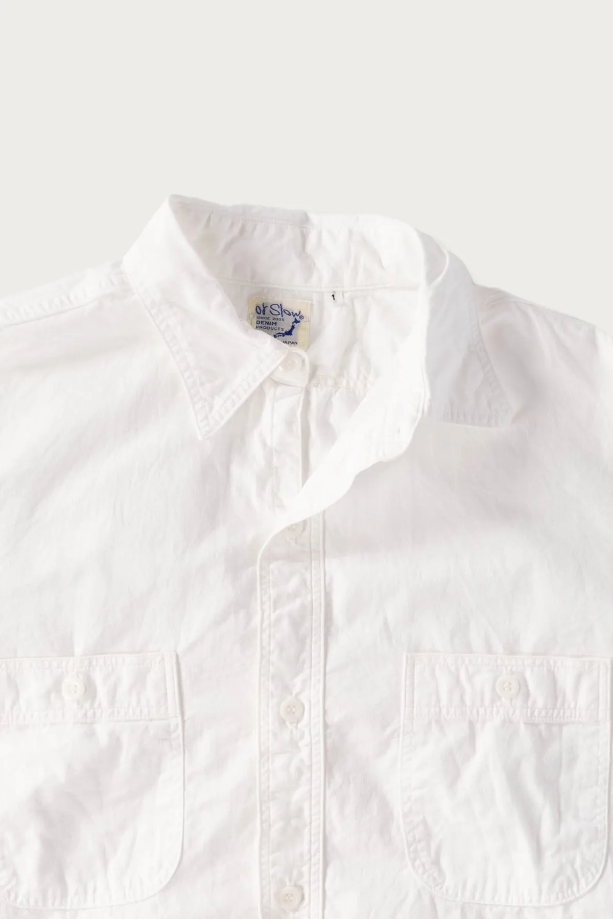 Relax Fit Chambray Work Shirt - White sold by Canoe Club product image thumbnail 2
