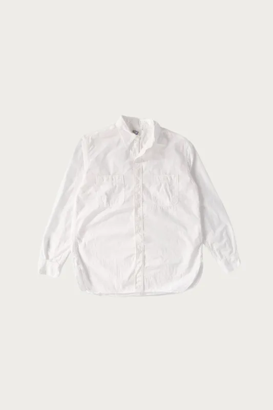 Relax Fit Chambray Work Shirt - White sold by Canoe Club