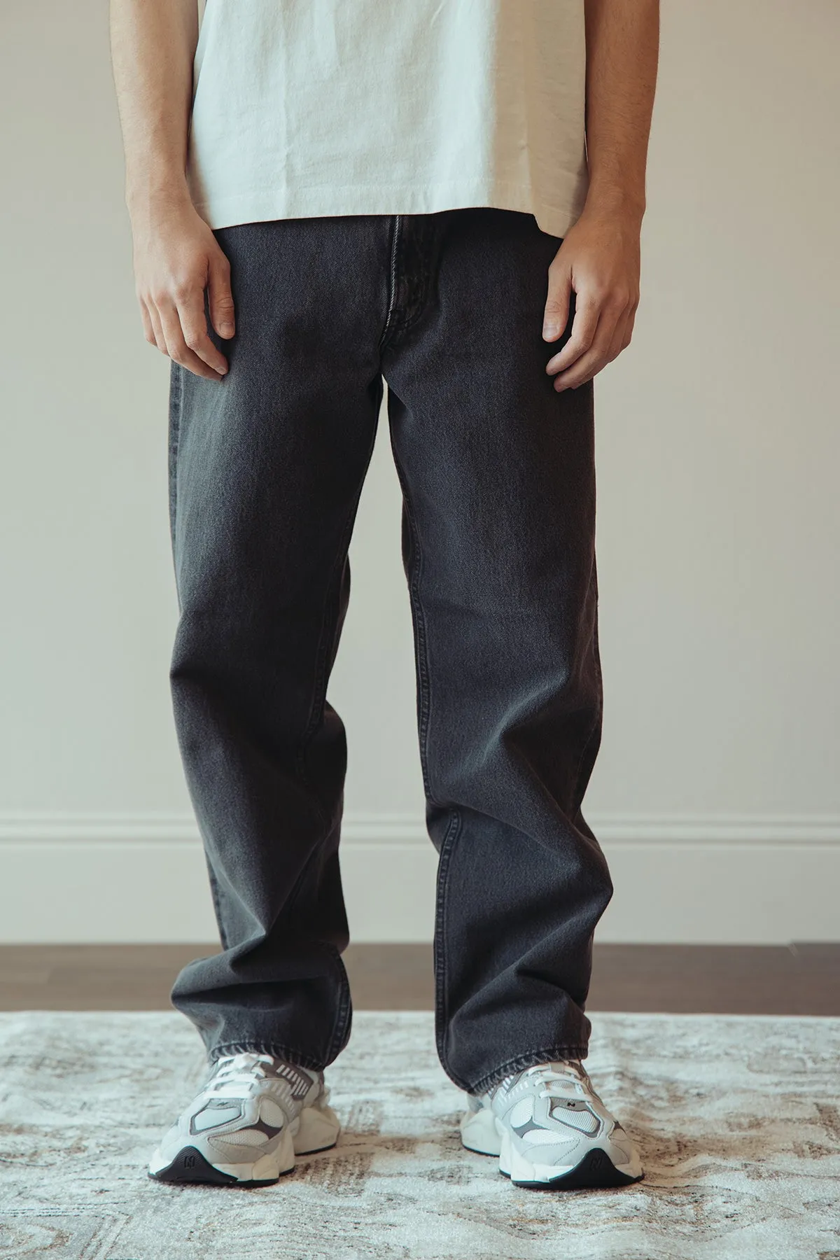 101 Dad's Fit Denim - Black Denim Stone sold by Canoe Club product image thumbnail 3