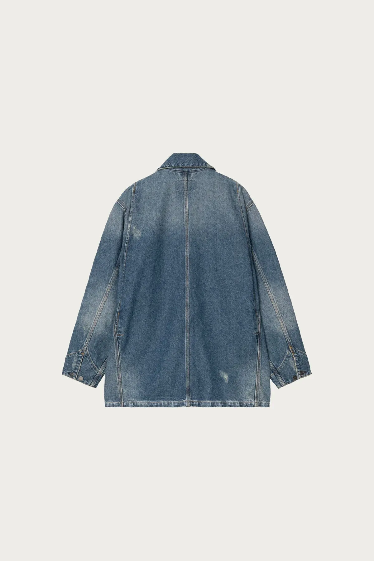 Aden Chore Coat - Blue Grind Wash sold by Canoe Club product image thumbnail 2