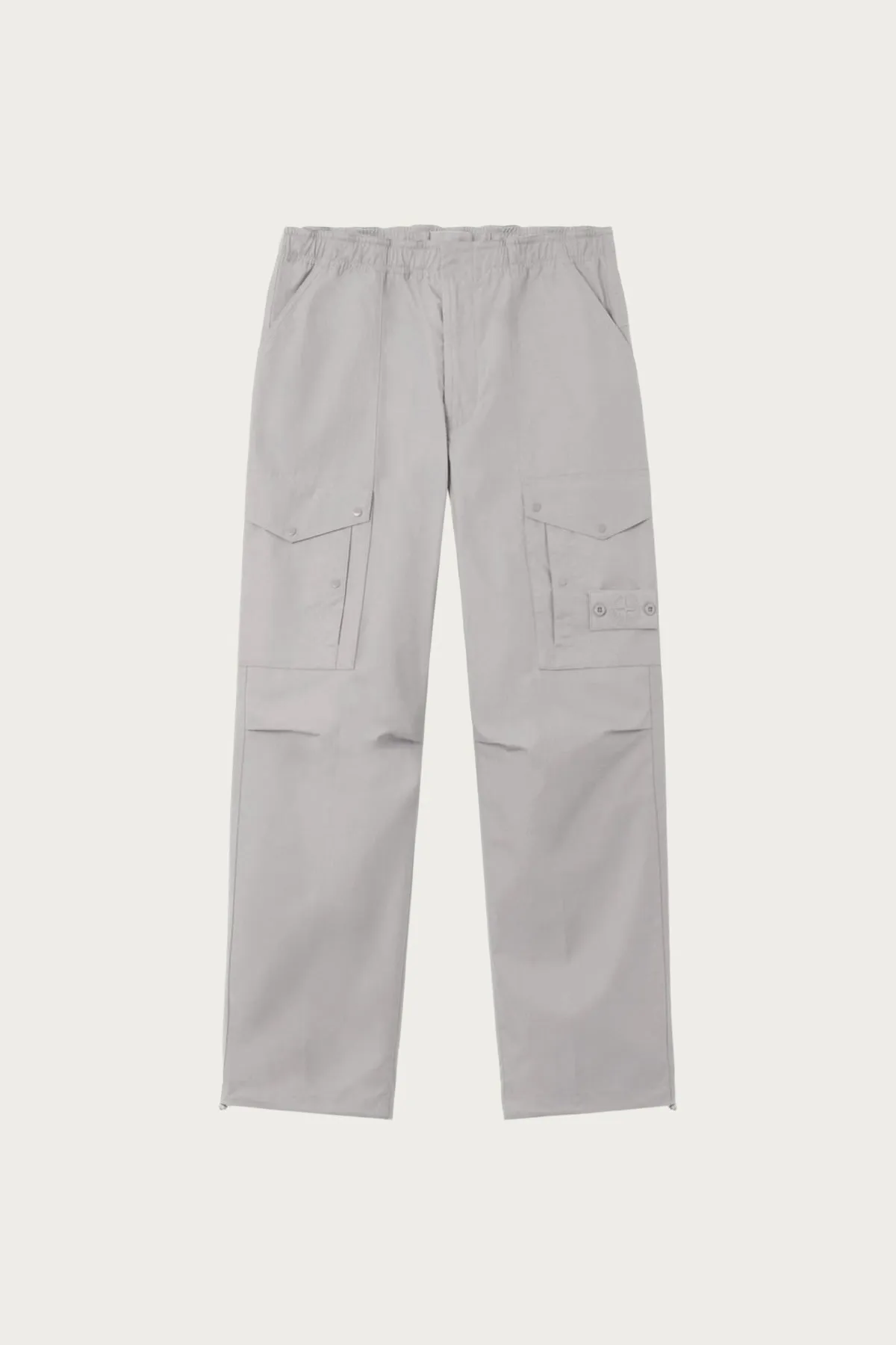 Wide Cotton Cargos - Light Grey sold by Canoe Club