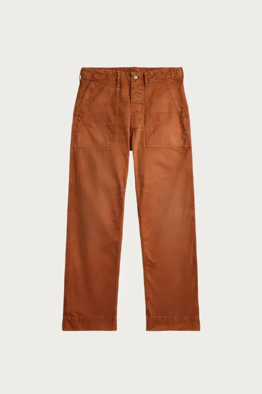 Field Chino - Red Herringbone Twill made by RRL