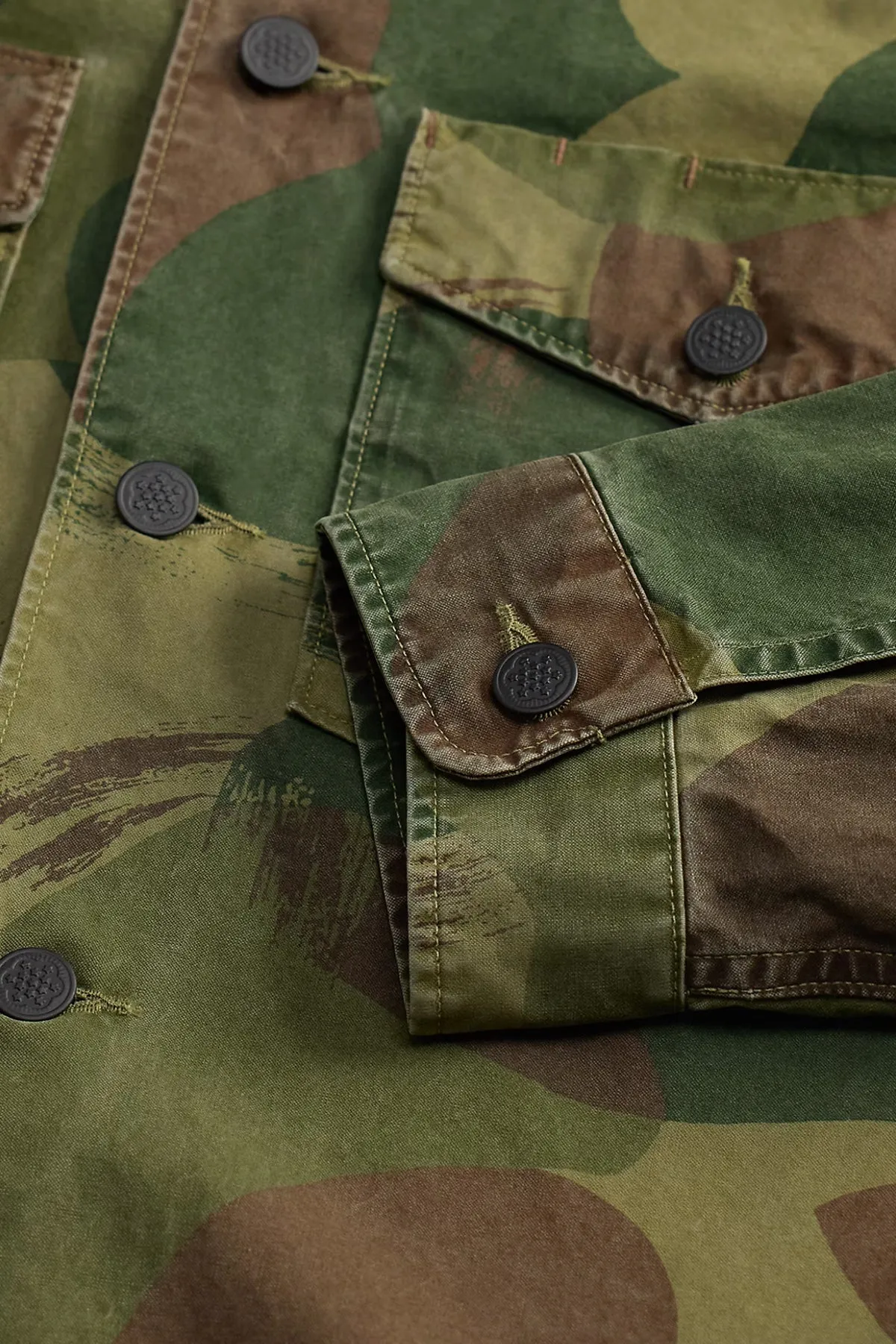 Camo Poplin Overshirt - Brush Strokes Camo sold by Canoe Club product image thumbnail 4