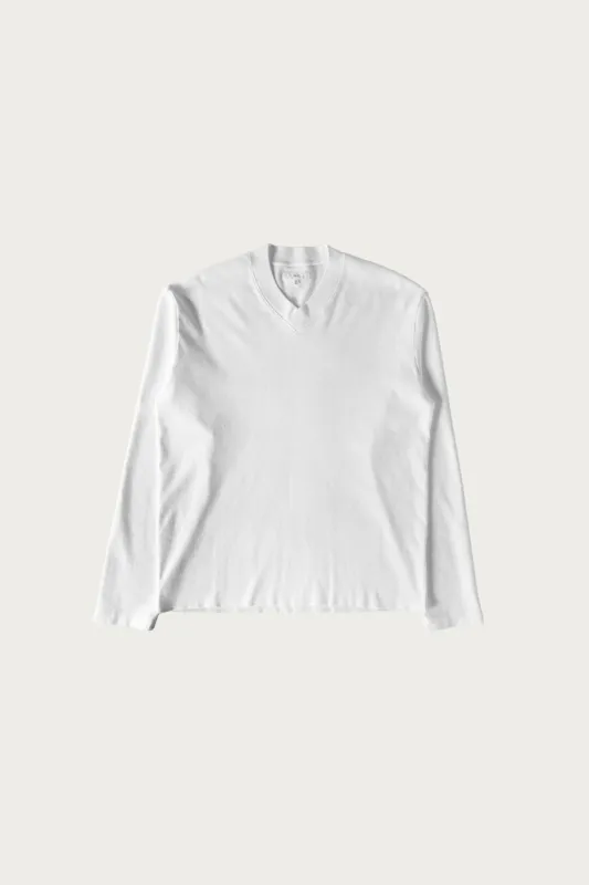 High V-Neck Tee - White made by Lady White Co.