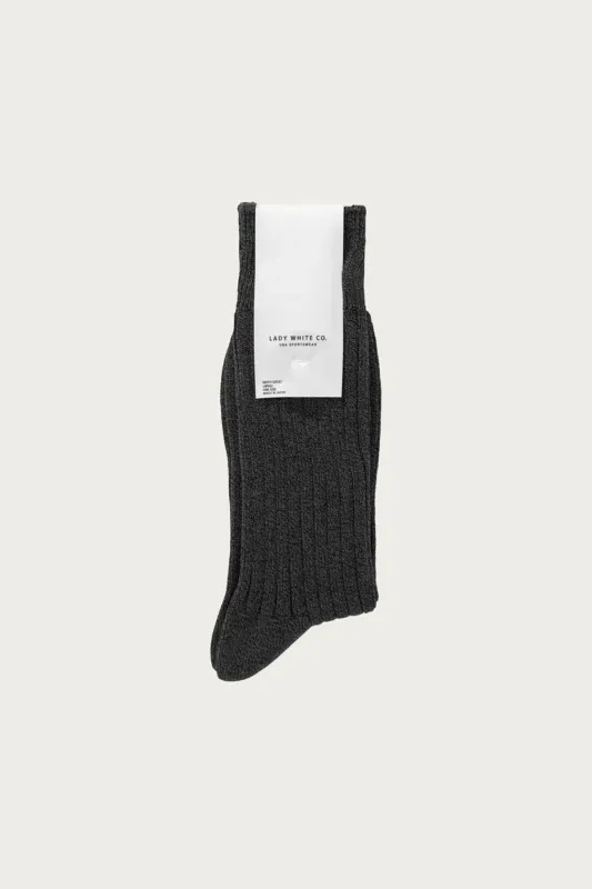 LWC Socks - Black Melange made by Lady White Co.
