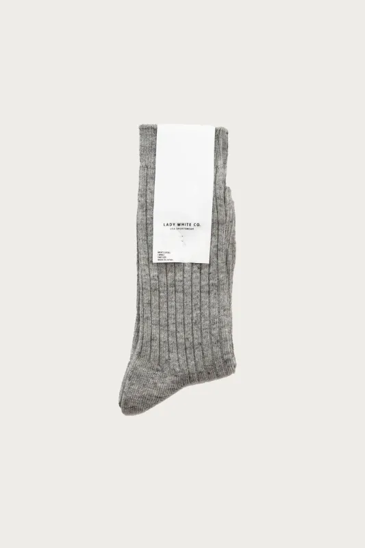 LWC Socks - Heather Grey made by Lady White Co.