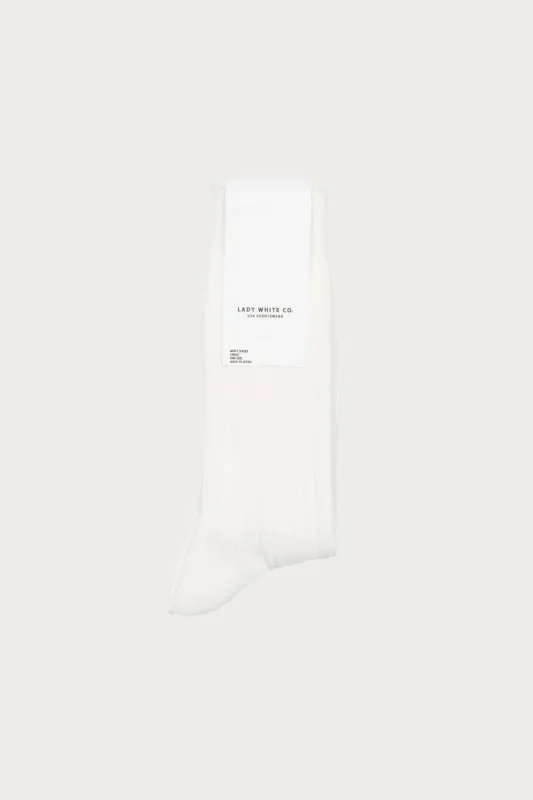 LWC Socks - White made by Lady White Co.