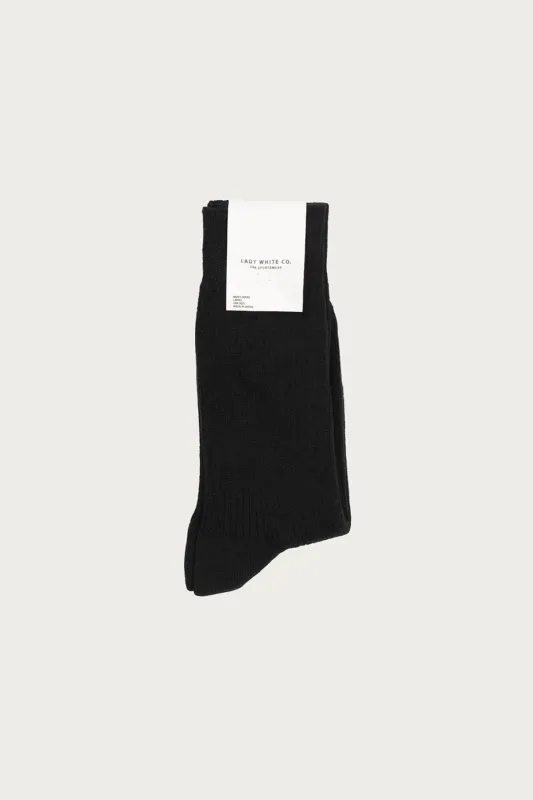LWC Socks - Black made by Lady White Co.