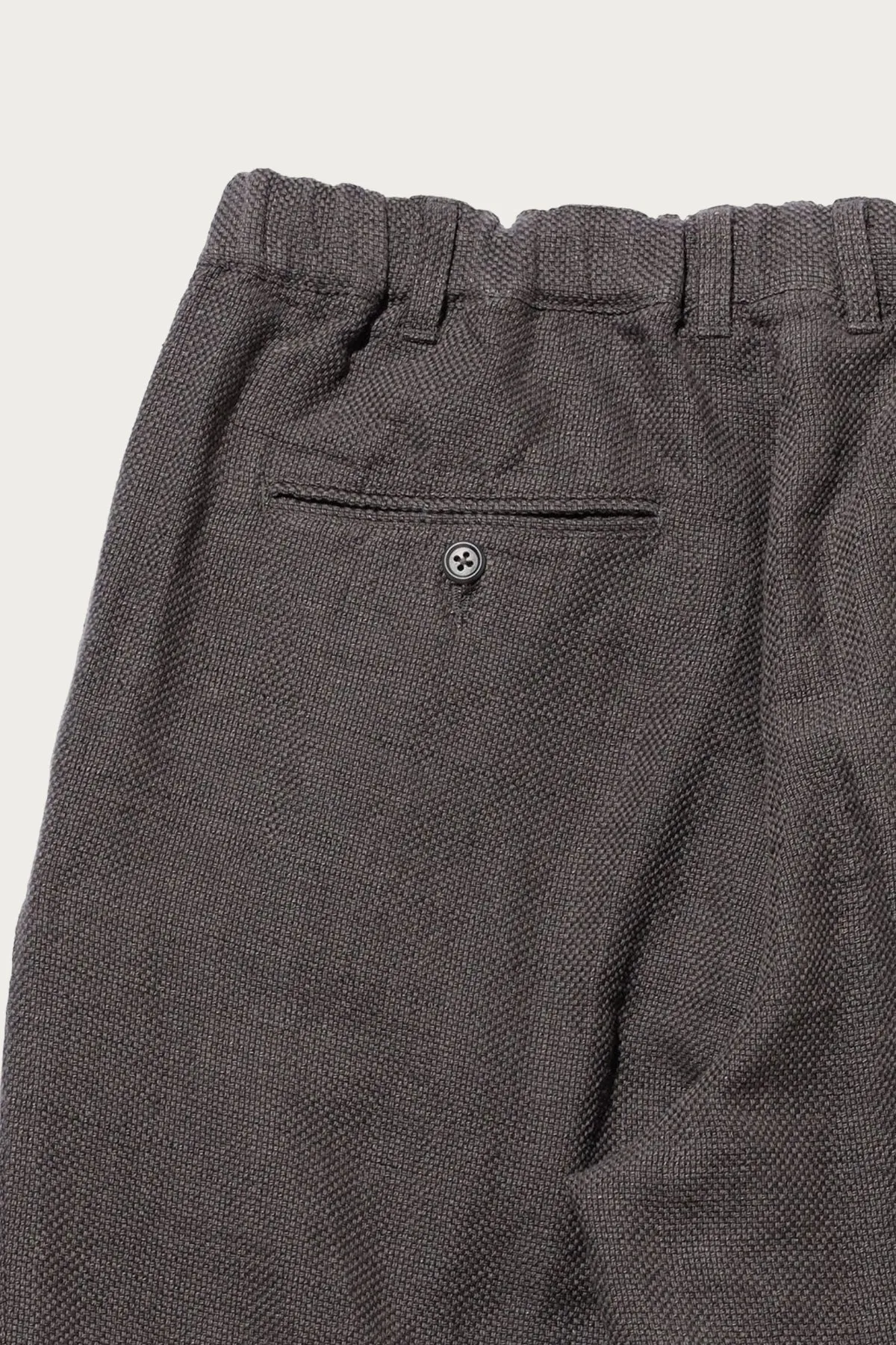 2 Pleats Relax Trousers COTTON Linen - Grey sold by Canoe Club product image thumbnail 3