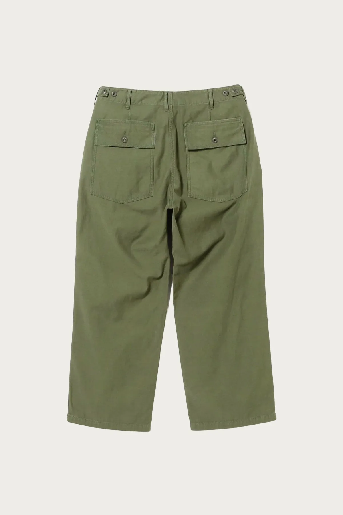 MIL Utility Trousers Reversed Sateen - Olive Green sold by Canoe Club product image thumbnail 2