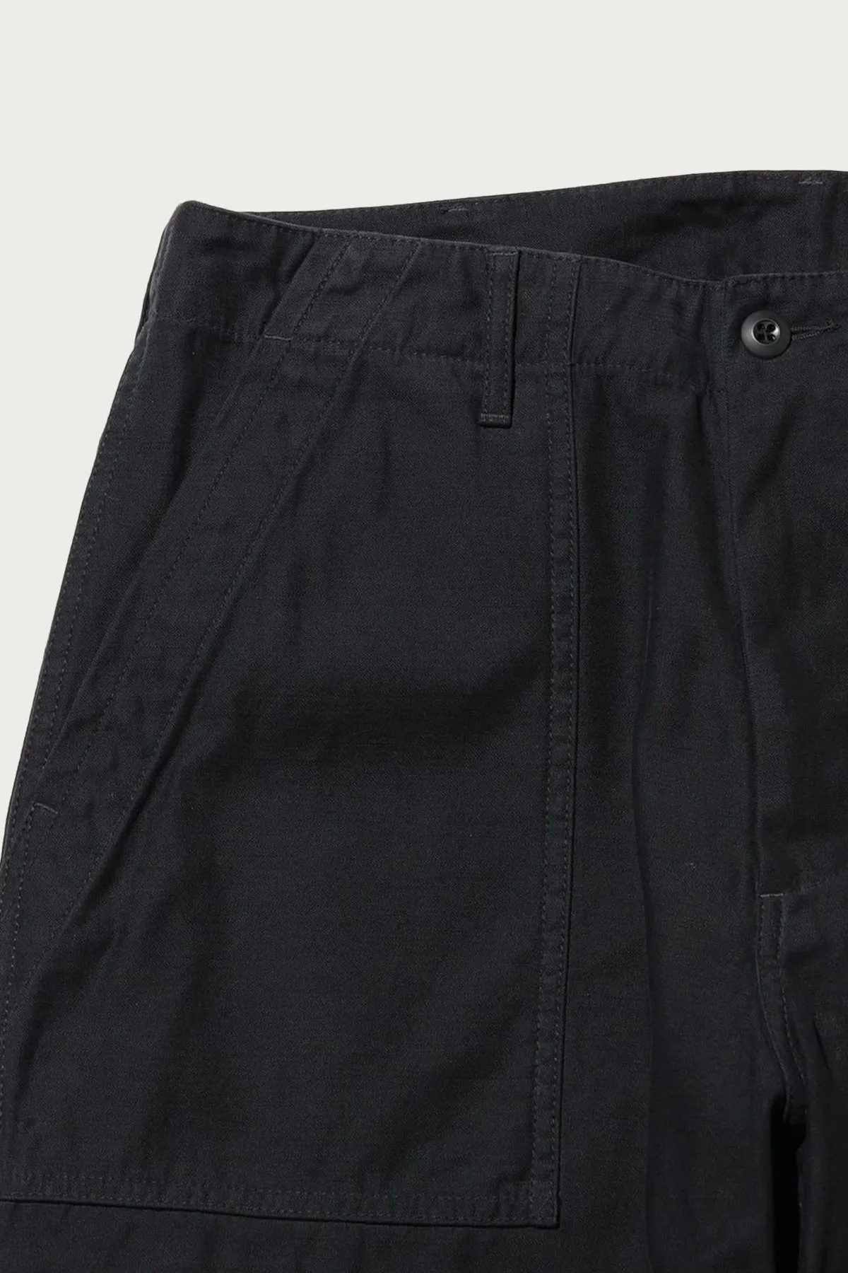MIL Utility Trousers Reversed Sateen - Black sold by Canoe Club product image thumbnail 2