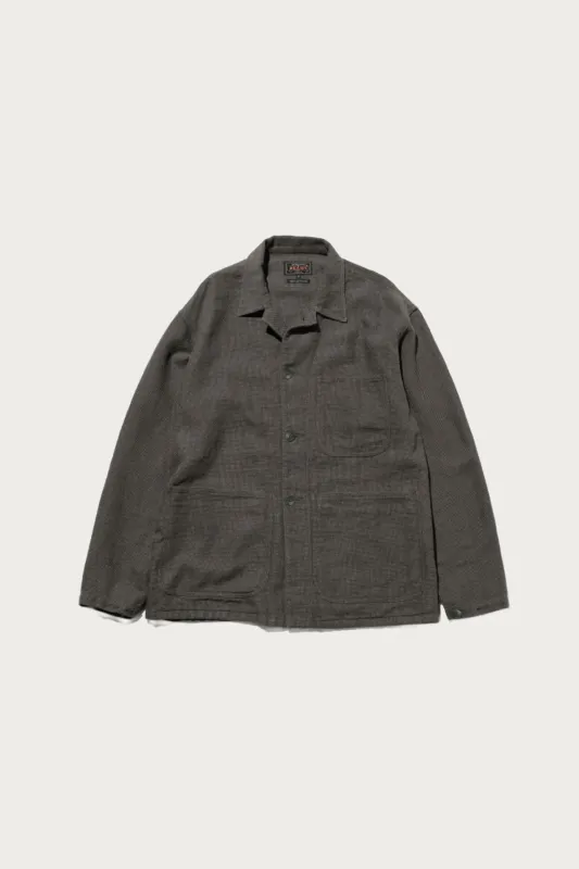MIL Chore Jacket Cotton Linen - Grey made by BEAMS PLUS