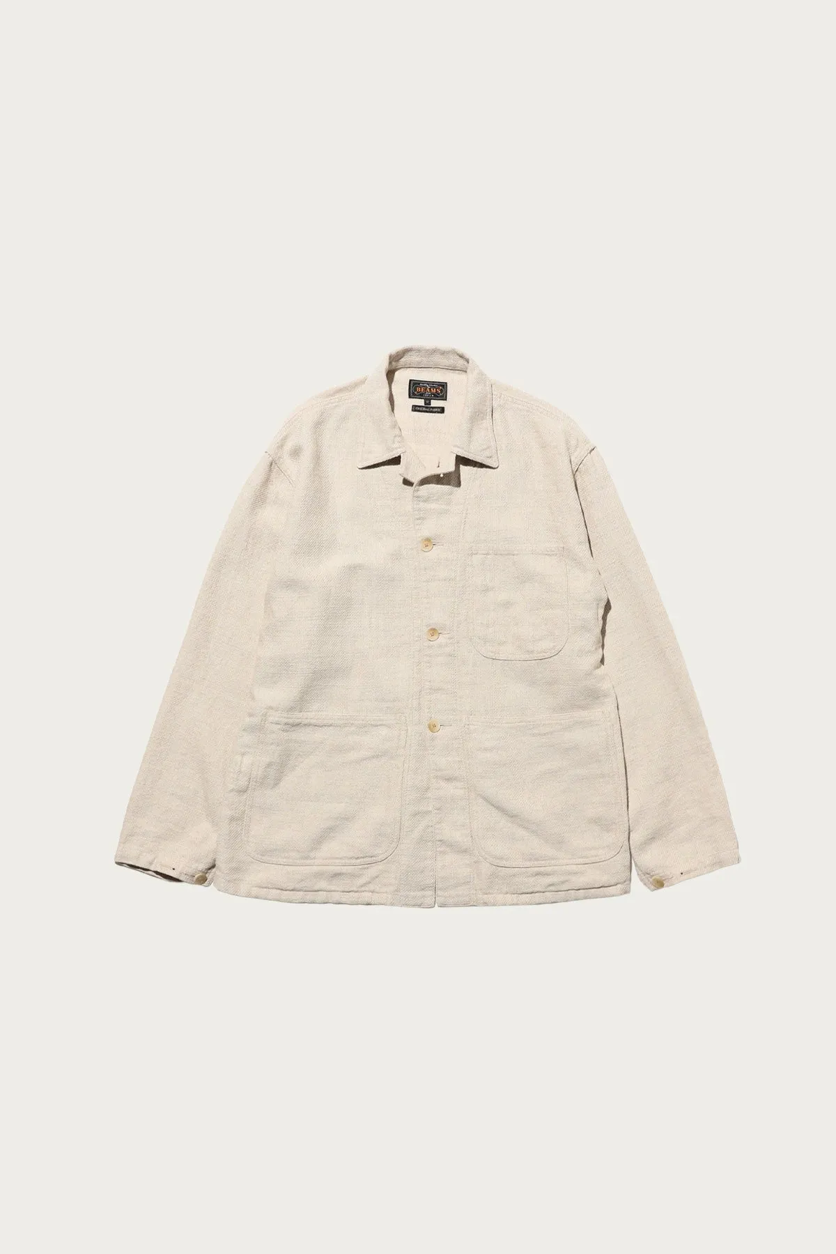 MIL Chore Jacket Cotton Linen - Off White sold by Canoe Club
