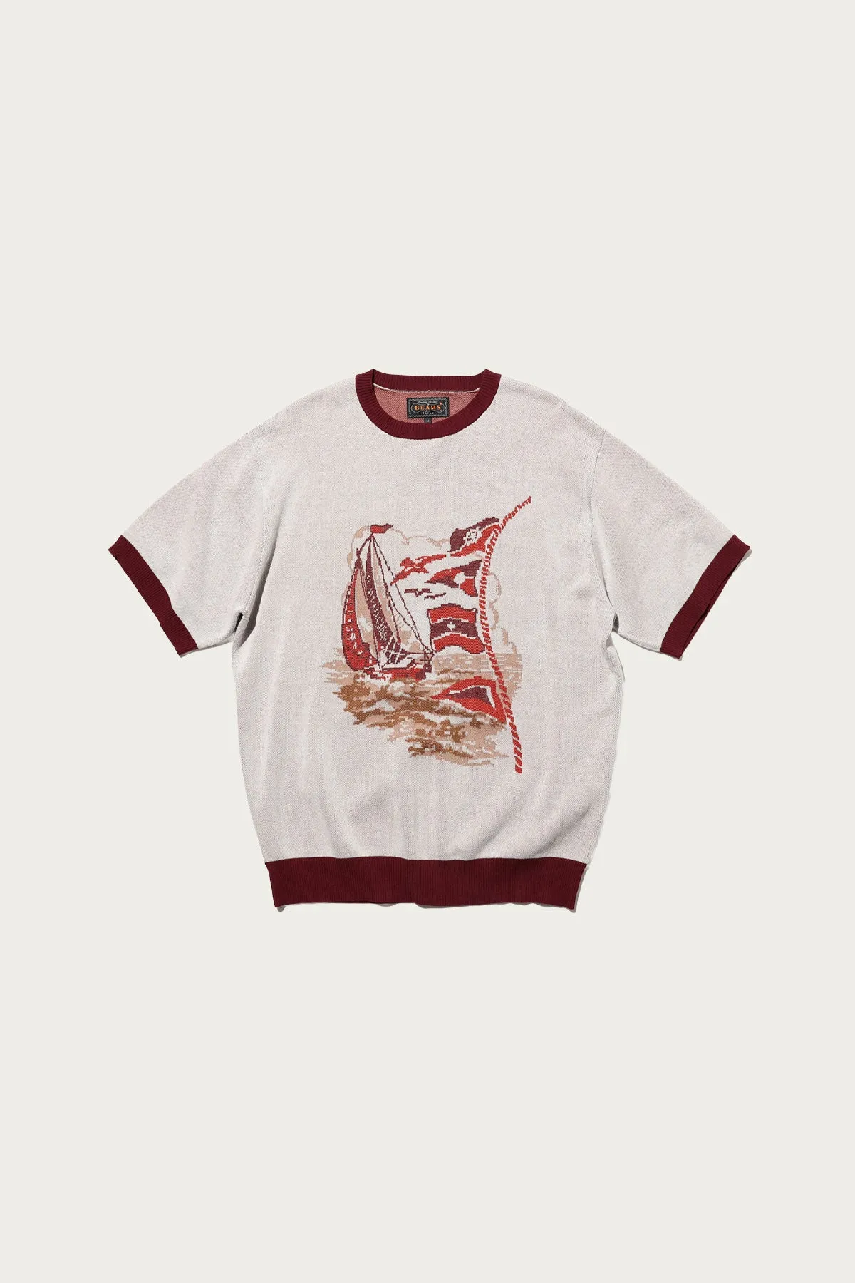 Knit Tee Jacquard - Sailing sold by Canoe Club