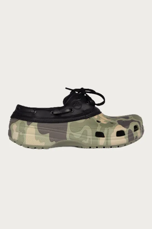 Classic Duck Camo Boat Shoe - Black/Cargo made by Crocs