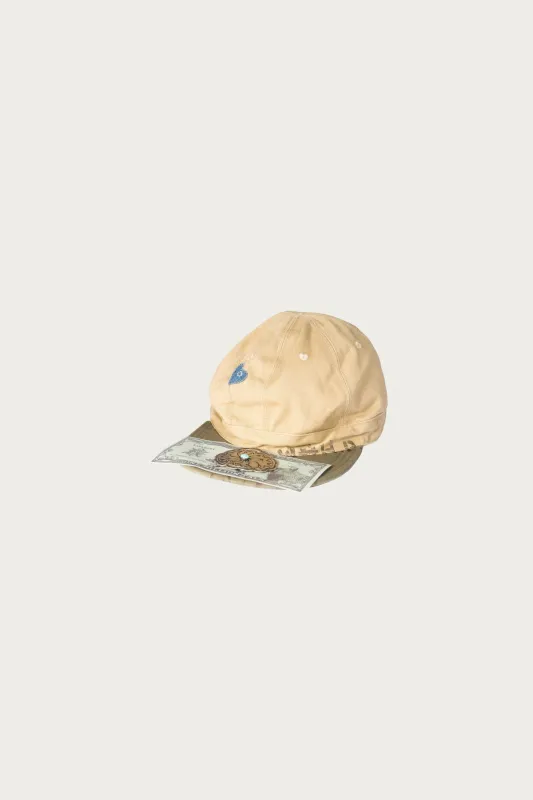 Chino BRIMFIELD Cap (ONE LOVE) - Beige/Khaki made by Kapital