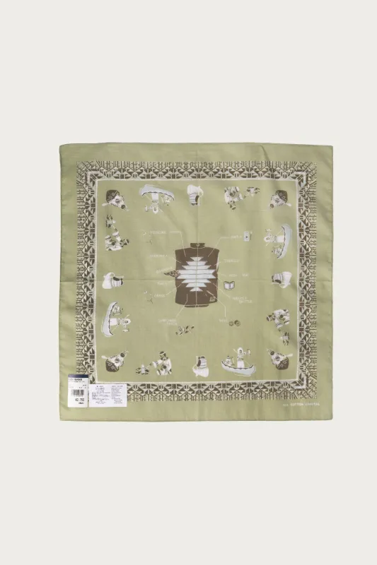 Color Bandanna (ZEPHER Vest Life) - Mint made by Kapital