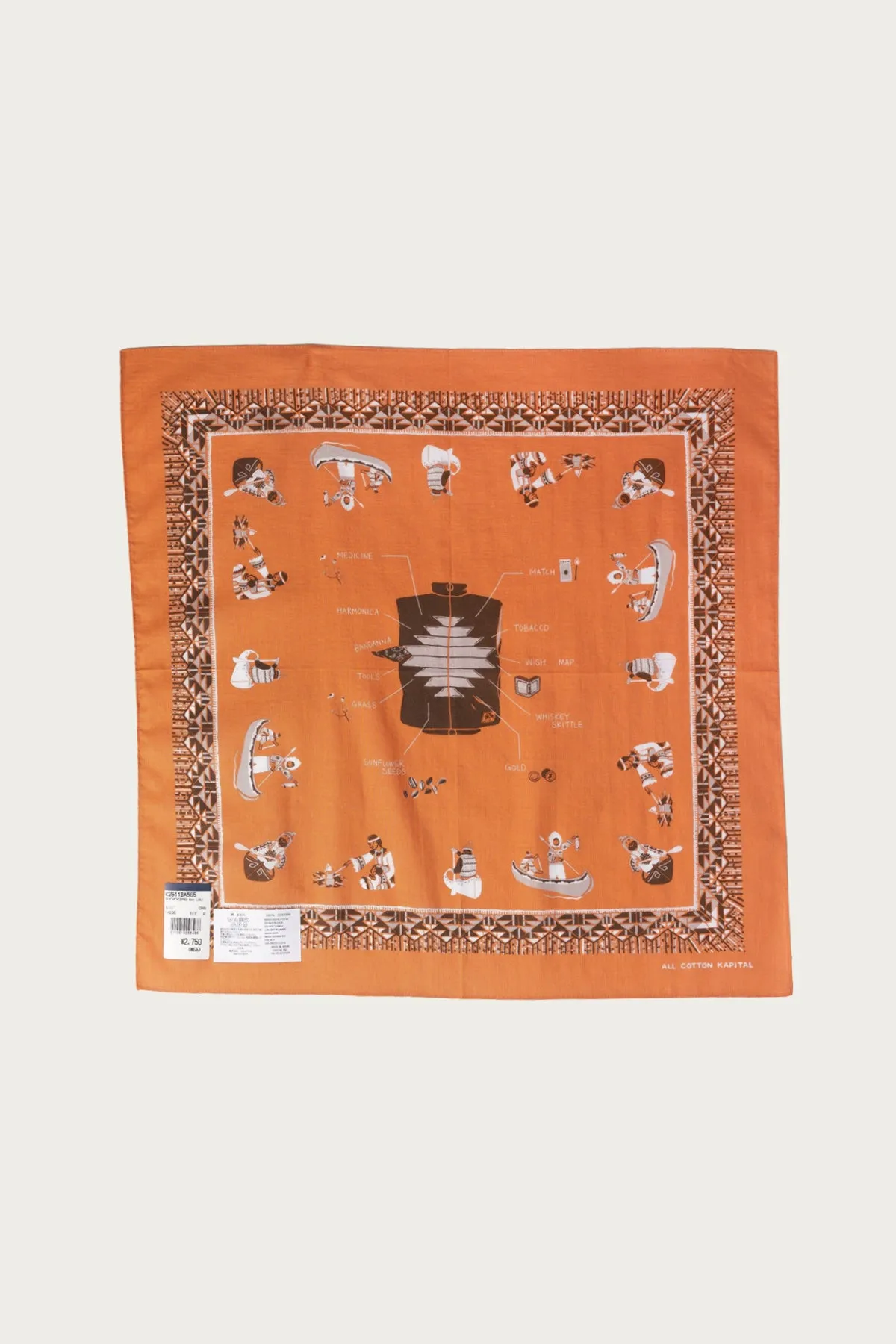 Color Bandanna (ZEPHER Vest Life) - Orange sold by Canoe Club