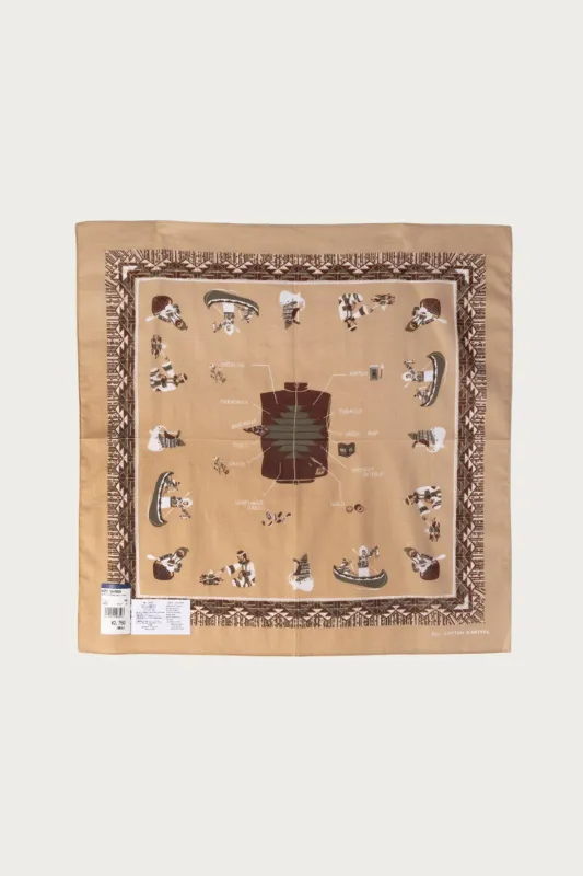 Color Bandanna (ZEPHER Vest Life) - Beige made by Kapital