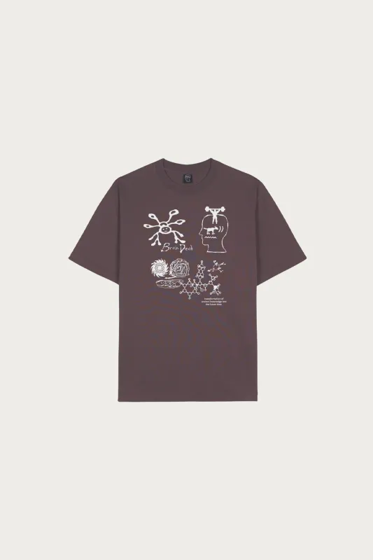 Ancient Knowledge T-Shirt - Berry made by Brain Dead