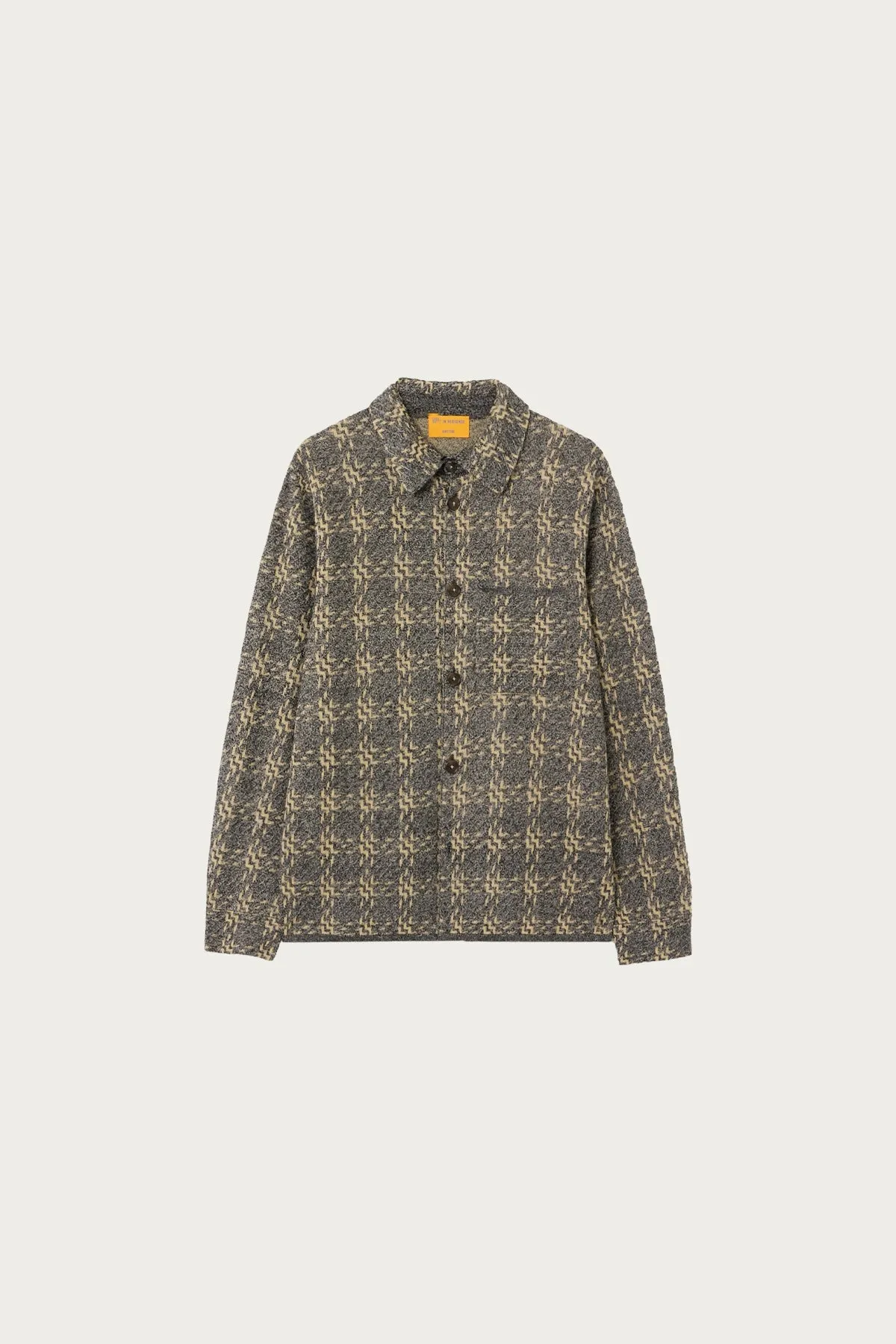 Linen Blend Plaid Work Shirt - Black Combo sold by Canoe Club