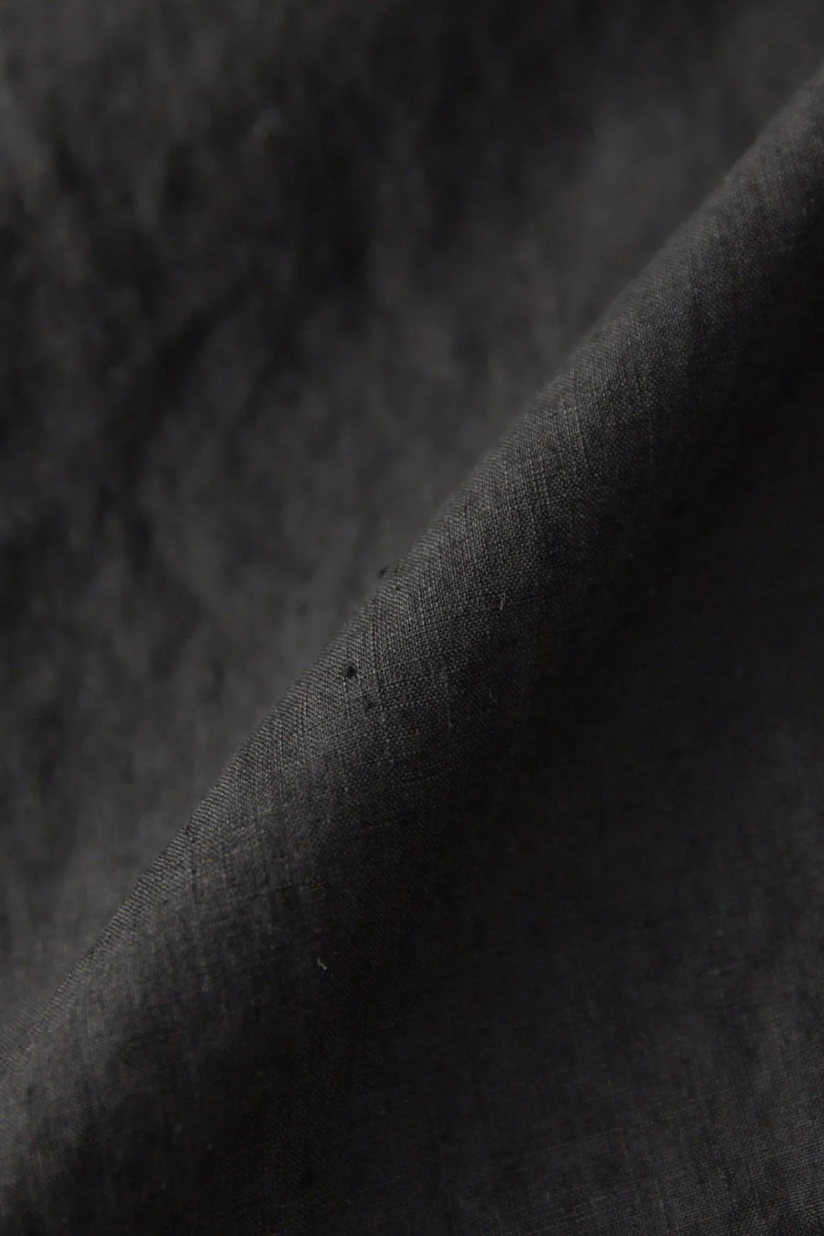 High Count Linen Regular Collar Shirt - Black sold by Canoe Club product image thumbnail 2