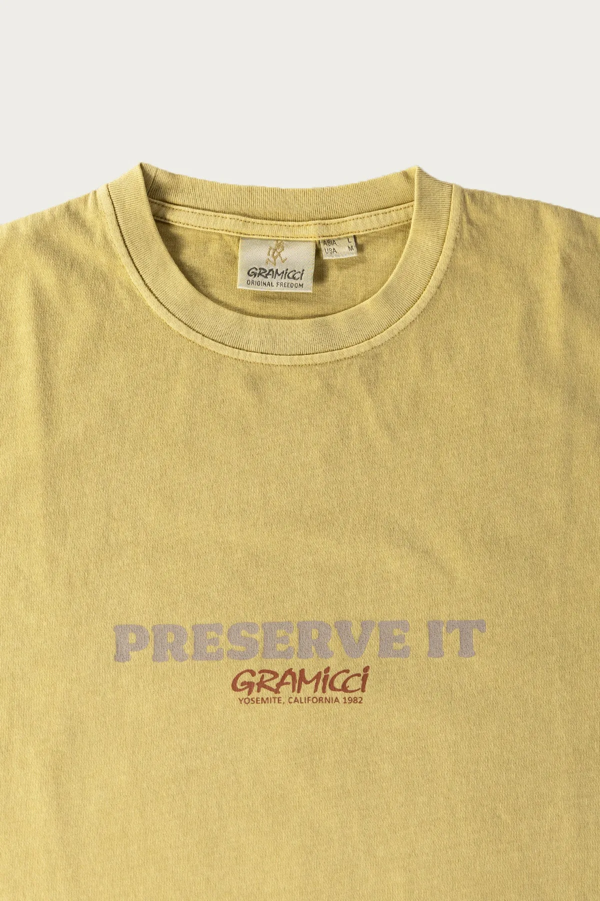 Footprints Tee Pigment Dyed - Sulphur sold by Canoe Club product image thumbnail 3