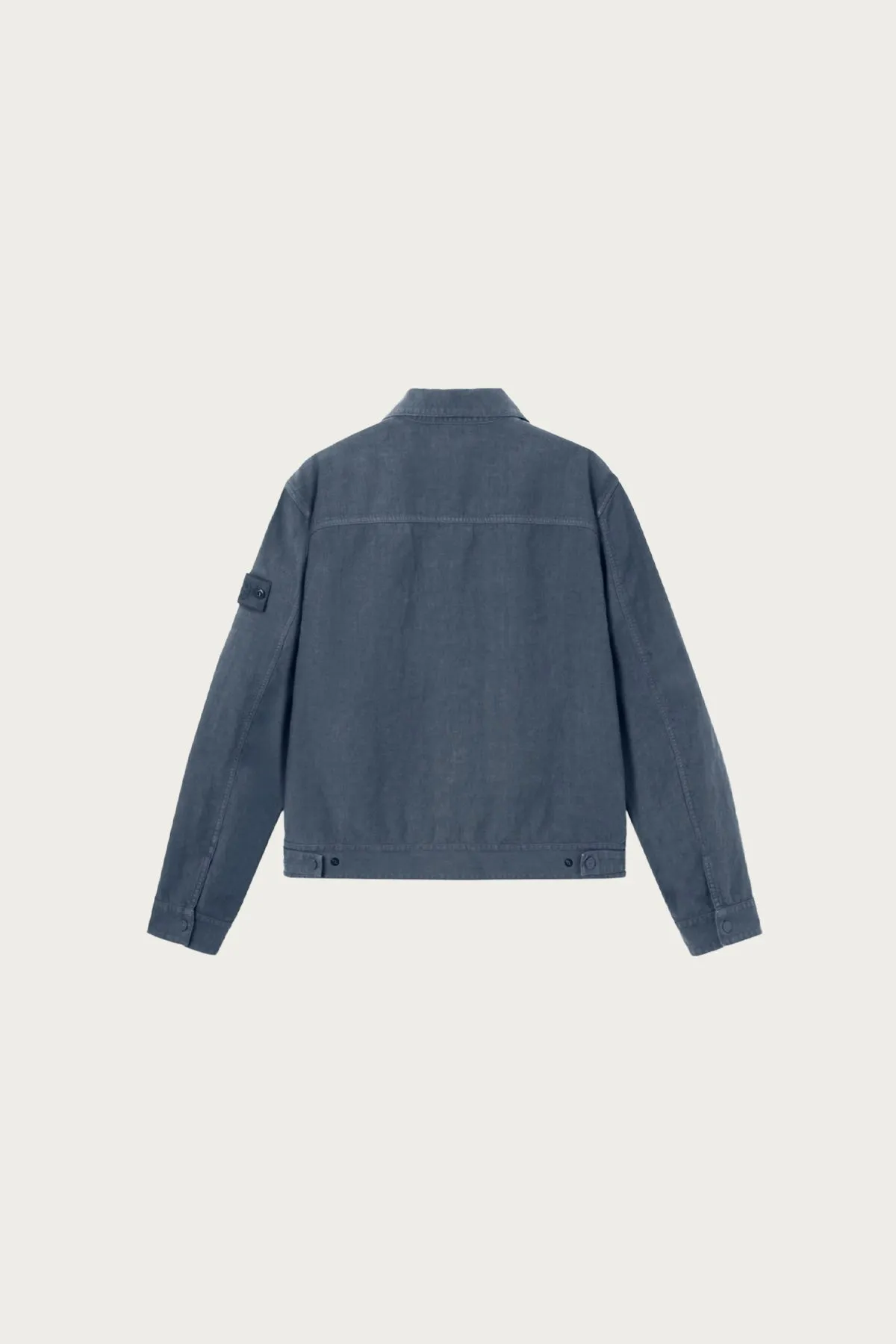 Bonded Linen Coach Jacket - Slate Blue sold by Canoe Club product image thumbnail 2
