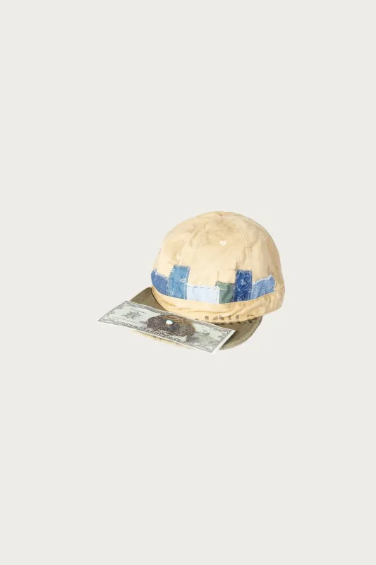 Chino BRIMFIELD Cap (BLUE BRICK) - Blue/Beige made by Kapital