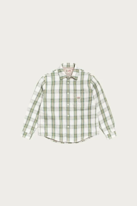 Lau Plaid Shirt - Off White made by Stussy