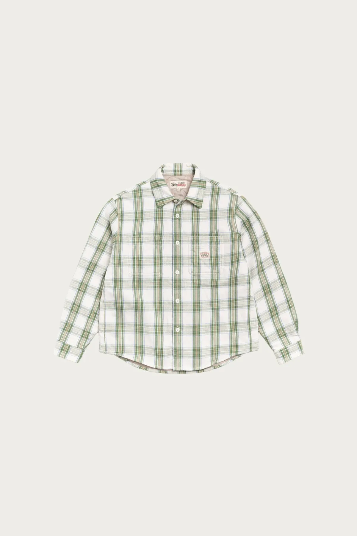Lau Plaid Shirt - Off White sold by Canoe Club