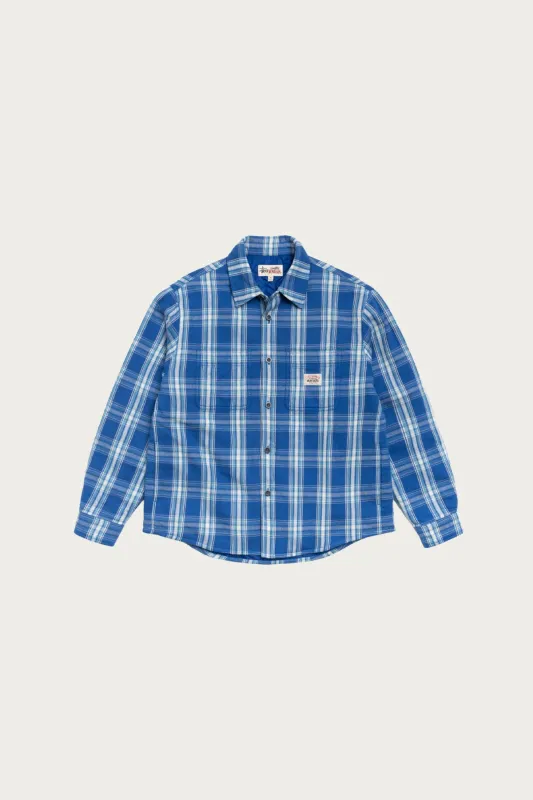Lau Plaid Shirt - Blue made by Stussy