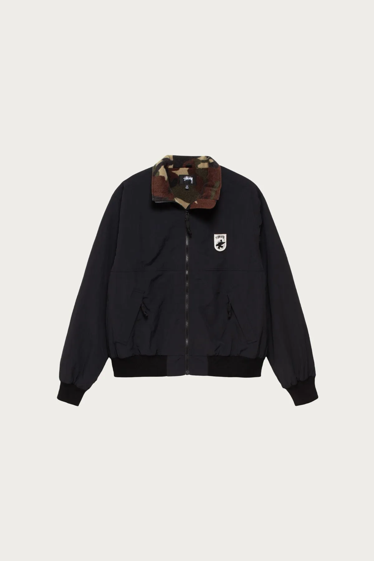 Polar Fleece Lined Jacket - Black sold by Canoe Club