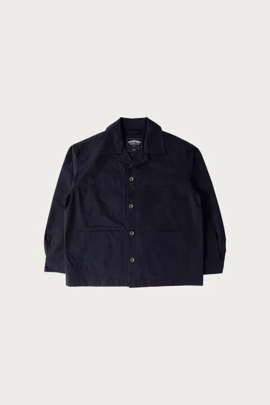 Relaxed Coverall Jacket - Dark Navy made by Canoe Club