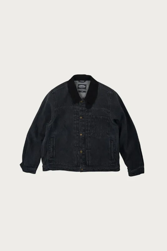 Washed Denim Trucker - Black made by Canoe Club