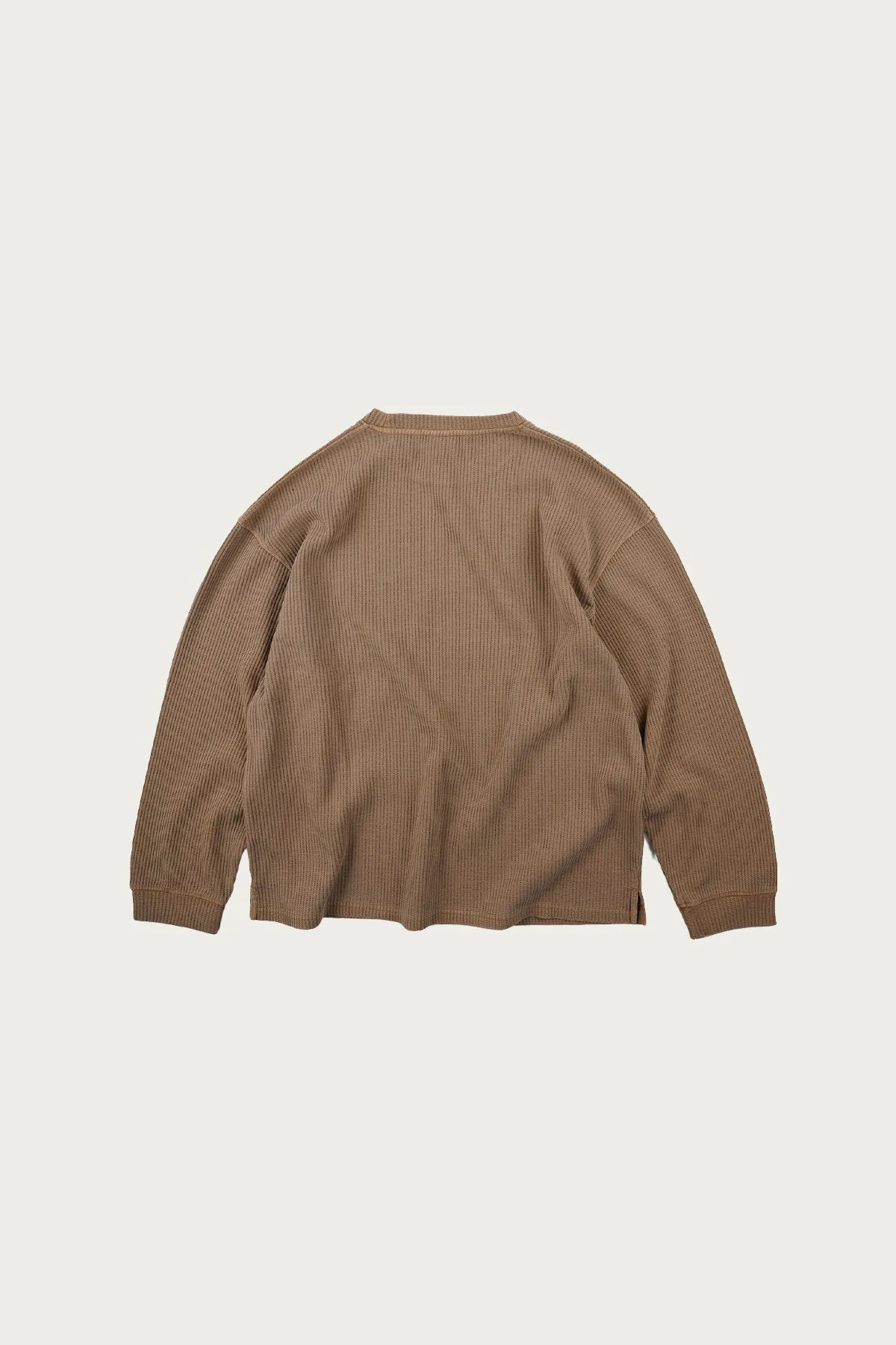 Pigment Dyeing Waffle Pocket Tee - Tan sold by Canoe Club product image thumbnail 2