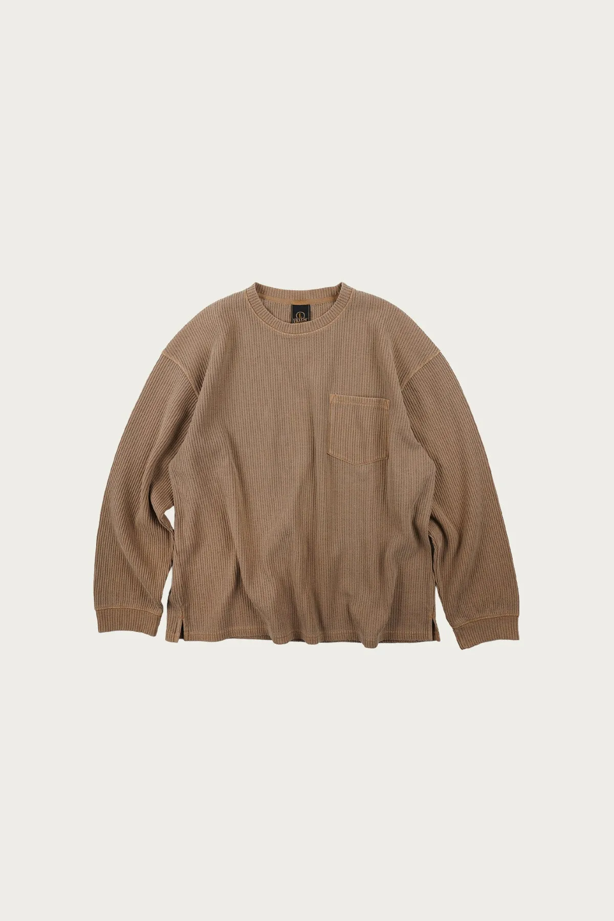 Pigment Dyeing Waffle Pocket Tee - Tan sold by Canoe Club