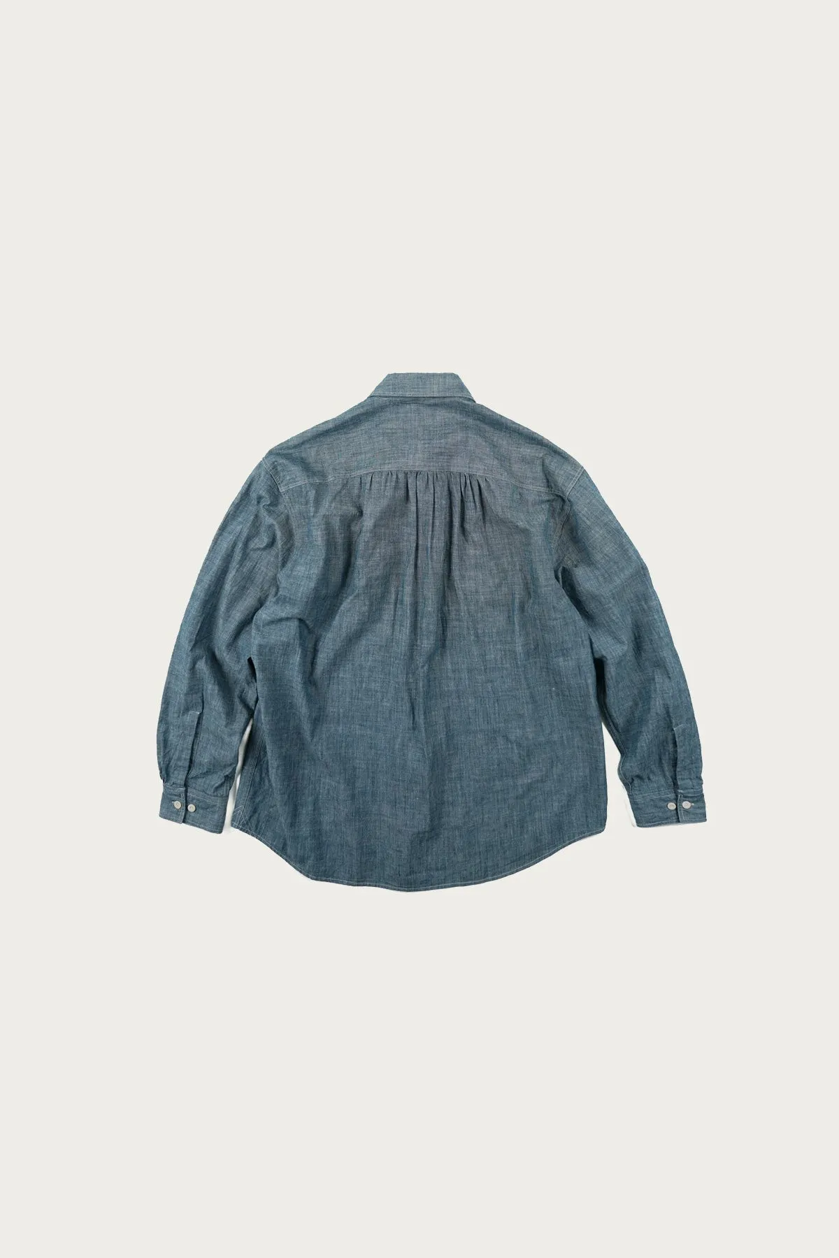 Kuroki Chambray Work Shirt - Washed Blue sold by Canoe Club product image thumbnail 2