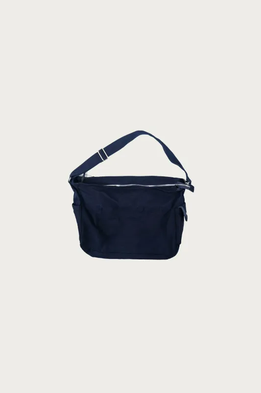 Heavy Canvas Shoulder Bag - Sashiko Denim sold by Canoe Club