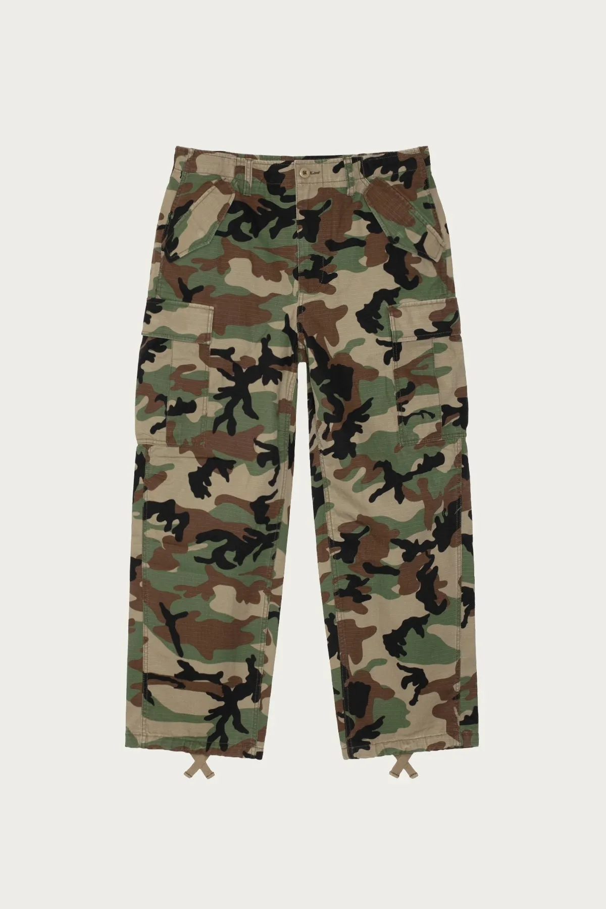 Cargo Pant - Woodland Camo sold by Canoe Club